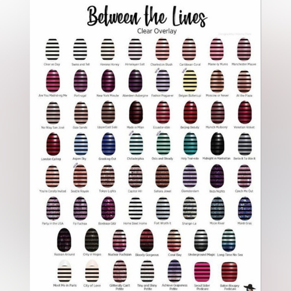 Color Street Nail Strips, Between the Lines - Picture 4 of 7